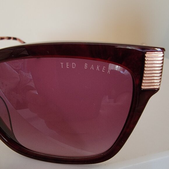 Ted Baker London 57mm Cat Eye Sunglasses, BURGUNDY main image 7